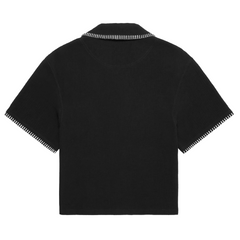 Whipstitch Resort Shirt - Black/White