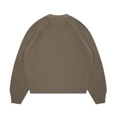 Rib Mock Neck Crew - Sage