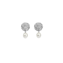 Breton Pearl Earrings - Silver/FreshWater Pearls