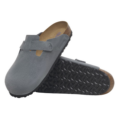 Boston Soft Footbed Suede Leather - Basalt Gray