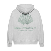 Logo Hoodie - Ash/Teal