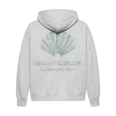 Logo Hoodie - Ash/Teal