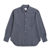 Espevik Check Oversized Shirt - Dark Navy