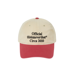 Times Cap - Ivory/Pink