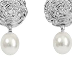 Breton Pearl Earrings - Silver/FreshWater Pearls