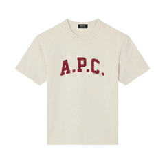 Marcus T-Shirt - Ecru Chine/Rouge