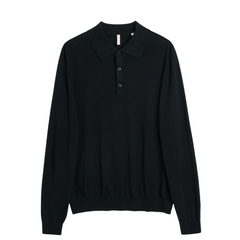 Merino Polo - Black