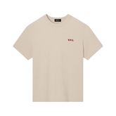 Boxy Petit VPC T-Shirt - Rouge Fonce/White