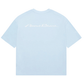 Lago T-shirt - Sky Blue/Ecru
