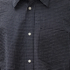 Espevik Check Oversized Shirt - Dark Navy