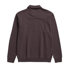 Ketel Relaxed Organic NORSE Logo Half Zip - Wine Red