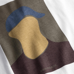 Johannes Organic Cap Print T-shirt - White
