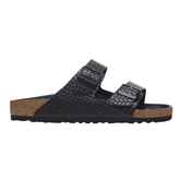 Arizona Rivet Logo Natural Leather - Woven Embossed Black