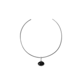 Embleme Collier - Silver/Onyx