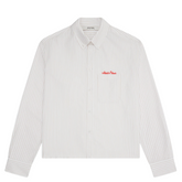 Oxford Script Shirt - Beige/White