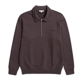 Ketel Relaxed Organic NORSE Logo Half Zip - Wine Red