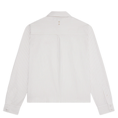 Oxford Script Shirt - Beige/White