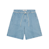 Wide Denim Short - Light Blue Wash
