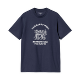 S/S Fun Run T-Shirt - Air Force Blue/White