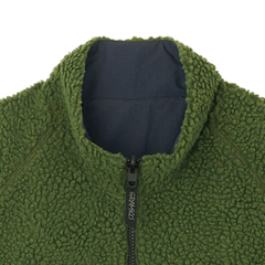 Reversible Sherpa Jacket - Olive / Navy