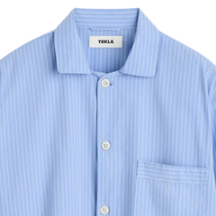 Poplin Pyjamas Shirt - Pin Stripes