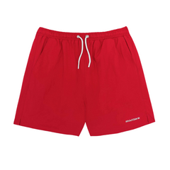 Crinkle Swim Shorts - Red