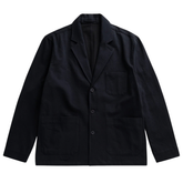 Dyvig Cotton Wool Twill Sports Blazer - Dark Navy