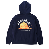 Snail Hooded Swatshirt - Navy