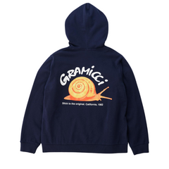 Snail Hooded Swatshirt - Navy