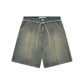 Wide Denim Short - Dirty Wash