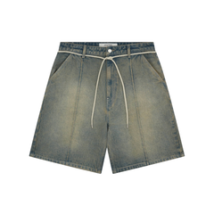 Wide Denim Short - Dirty Wash