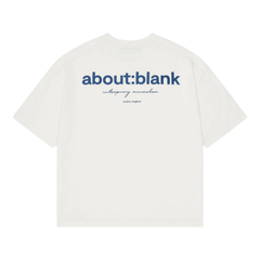 Box T-Shirt - Oat/Estate Blue
