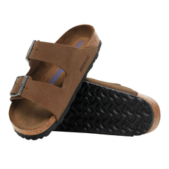 Arizona Soft Footbed Suede Leather - Dark Tea Tonal
