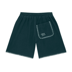Whipstitch Short - Epsom Green/White