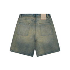 Wide Denim Short - Dirty Wash