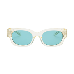 SHADE 01 - Crystal Yellow/Solid Teal Lens