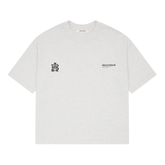 Dual Logo T-Shirt - Grey Marl/Black