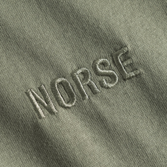 Johannes Organic NORSE Logo T-shirt - Sediment Green