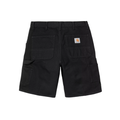 Single Knee Short - Black Rinsed