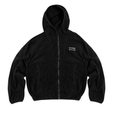 Alfresco Fleece Zip Hoodie - Black