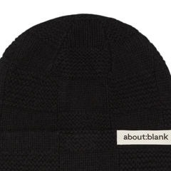 Chequerboard Beanie - Black