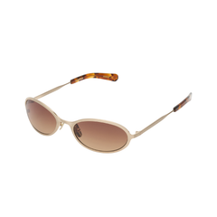 COHEN (ABOUT:BLANK) - Brushed Gold/Dark Tortoise/Brown Gradient Lens
