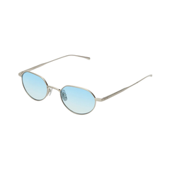 LUCIEN - Brushed Silver/Light Blue Lens