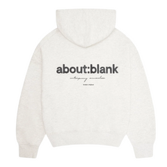 Box Zip Hoodie - Grey Marl/Black