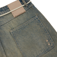 Wide Denim Short - Dirty Wash