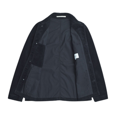 Folke Wide Corduroy Chore Jacket - Dark Navy