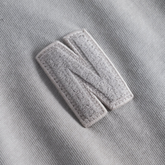 Simon Loose Organic Heavy Jersey N Patch T-Shirt - Weather Grey