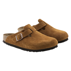 Boston Soft Footbed Suede Leather - Mink