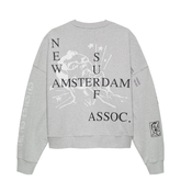 Knocked Crewneck - Grey Melange