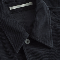 Folke Wide Corduroy Chore Jacket - Dark Navy